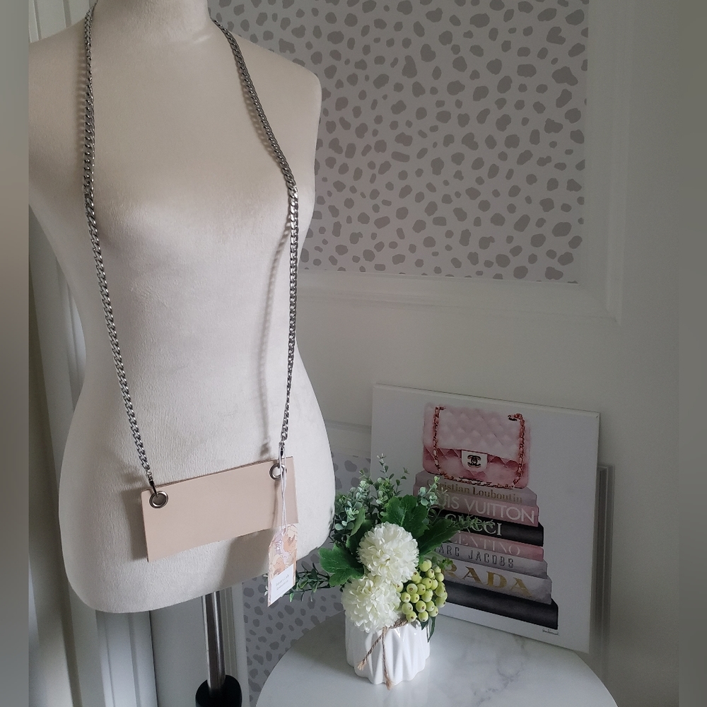 Leather Wallet insert with chain - Picture 2 of 10